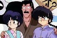Ranma ½: Akane, Akane's father, and Ranma